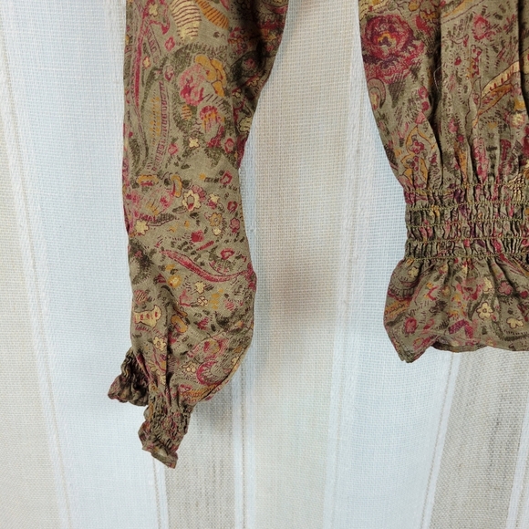 Ralph Lauren Jeans Co 100% Cotton Peasant Blouse Top Size‎ Extra Small - Picture 2 of 9